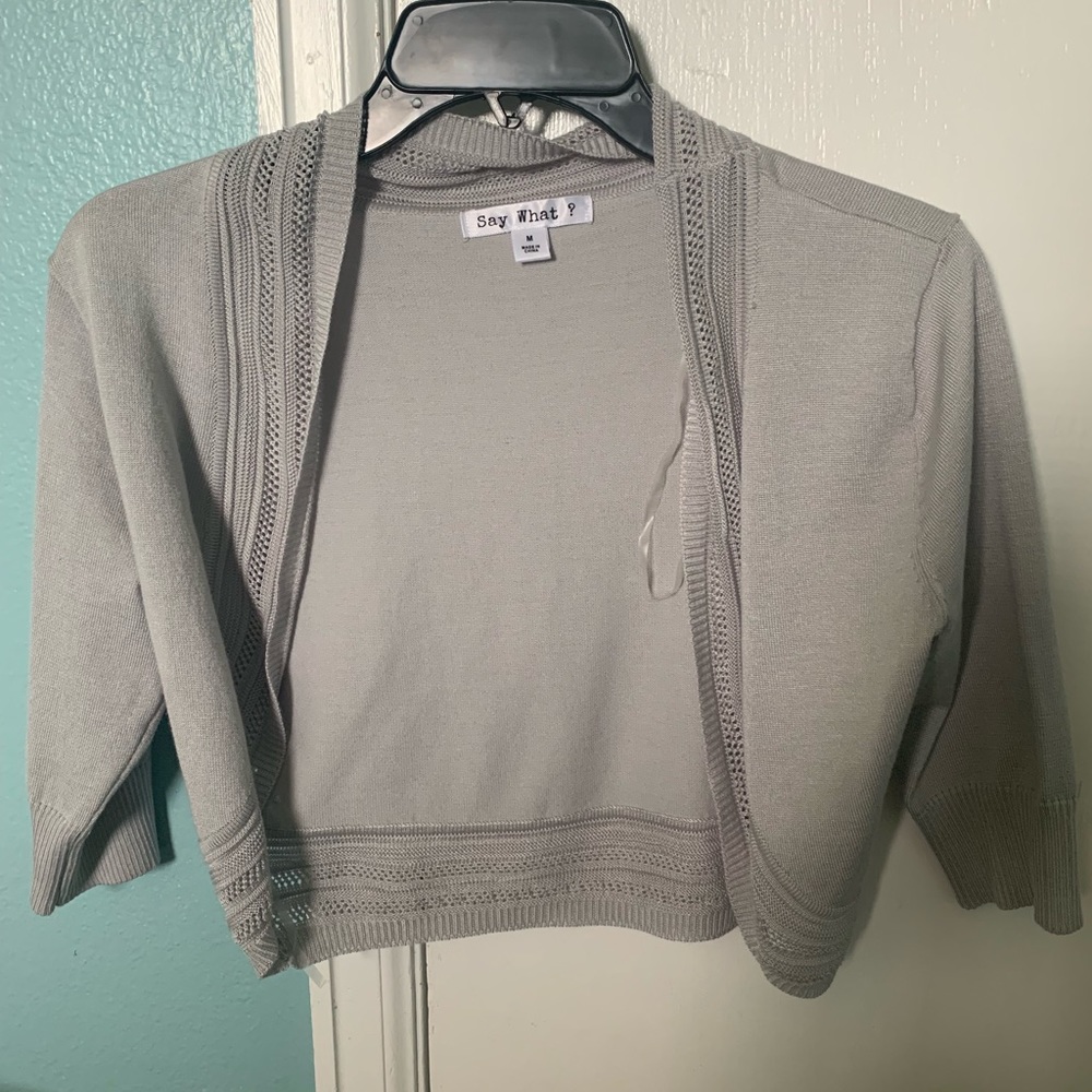 Gray Cardigan